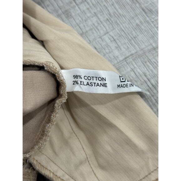 Tuckernuck Sleeveless Button-Up Callahan Dress Ruffle Hem Khaki Womens XS NEW - Picture 9 of 10